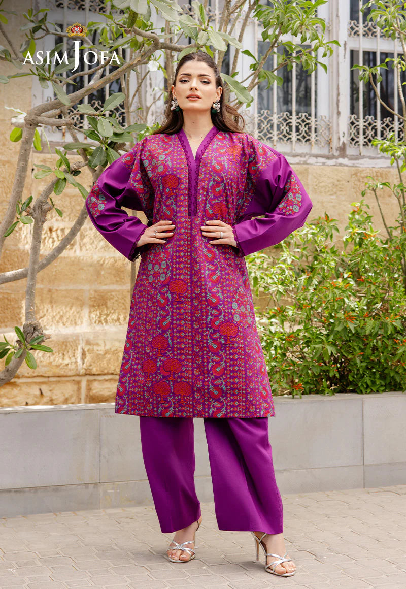 AJPB-191 PRINTED EMBROIDERED CAMBRIC STITCHED 2PCS