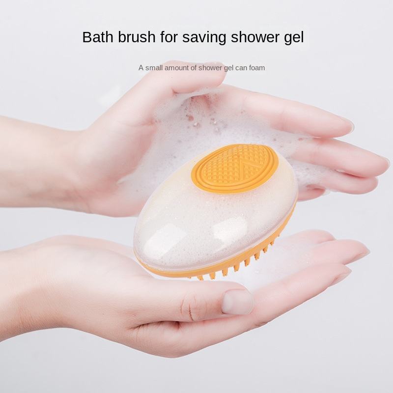 Pet Grooming Bath Brush for Dogs & Cats – 2-in-1 Soft Silicone Massage Comb, Shower Scrubber & Hair Cleaning Tool